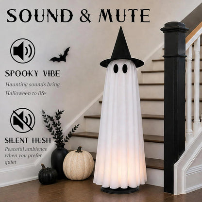 HauntGlow – Floating Ghost Lamp